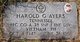 PFC Harold Gene Ayers