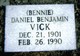  Daniel Benjamin  'Bennie' Vick