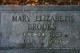  Mary Elizabeth <I>Williamson</I> Brooks