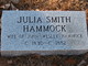  Julia Ann M <I>Smith</I> Hammock