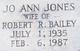  Jo Ann <I>Jones</I> Bailey