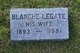  Blanche E <I>Legate</I> Hunt