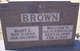  Mary E. <I>Wells</I> Brown