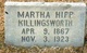  Martha <I>Hipp</I> Killingsworth