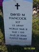 Sgt David M Hancock