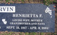  Henrietta F. <I>Peterson</I> Irvin