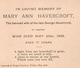 Mary Ann Havercroft