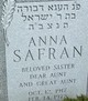  Anna Safran