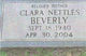  Clara Mae <I>Nettles</I> Beverly