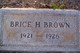  Brice H Brown