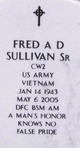 CW2 Frederick A D “Fred” Sullivan Sr.