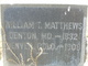  William T Matthews