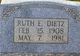  Ruth Elizabeth <I>Donkel</I> Dietz