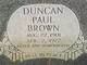  Duncan Paul Brown