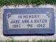  Jane Ann <I>Albrand</I> Hatch