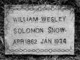  William Wesley Solomon Snow