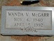  Wanda V McGarr