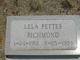  Lela Pettes <I>Pettes</I> Richmond