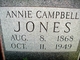  Anastacia Elizabeth “Annie” <I>Campbell</I> Jones