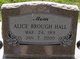  Alice <I>Brough</I> Hall