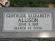  Gertrude Elizabeth <I>Hoss</I> Allison