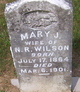 Profile photo:  Mary J <I>Wood</I> Wilson