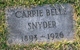  Carrie Belle Snyder