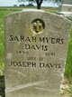  Sarah <I>Myers</I> Davis