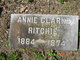  Annie <I>Clarke</I> Ritchie