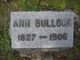  Ann <I>Freeman</I> Bullock