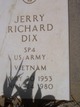 SP4 Jerry Richard Dix