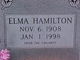  Elma <I>Medlock</I> Hamilton