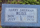  Harry Sherman Bliss