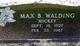 Max Burk “Mickey” Walding