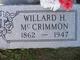  Willard H McCrimmon