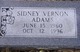  Sidney Vernon Adams