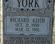 Richard Keith York