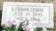  Benjamin Franklin “Frank” LeMay