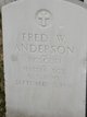 Sgt Fred W Anderson