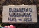  Elizabeth Helen “Lizzie” <I>Devaney</I> Underwood