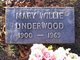  Mary Willie <I>Wilson</I> Underwood