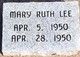  Mary Ruth Lee