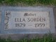  Sarah Ellen “ELLA” <I>Dickson</I> Sorden