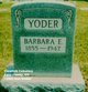  Barbara E Yoder