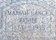  Mariah Elizabeth “Rie” <I>Osborne</I> Lance