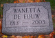  Wanetta <I>Alofs</I> De Fouw