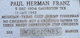  Paul Herman Franz