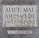  Alice Mae Ahlswede