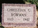  Christian George Bowman