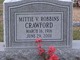  Mittie Velma “Mutt” <I>Robbins</I> Crawford